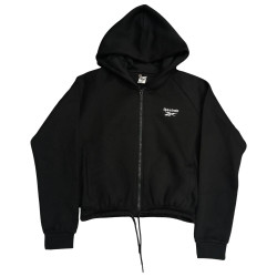 Reebok Γυναικεία ζακέτα Small Logo Fleece Crop Full-Zip Hoodie